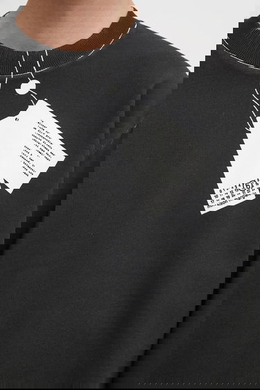 Mikina Maison Margiela MM6 Maison Margiela Printed Sweatshirt Čierna | SH2GU0023.M25024.101, 3