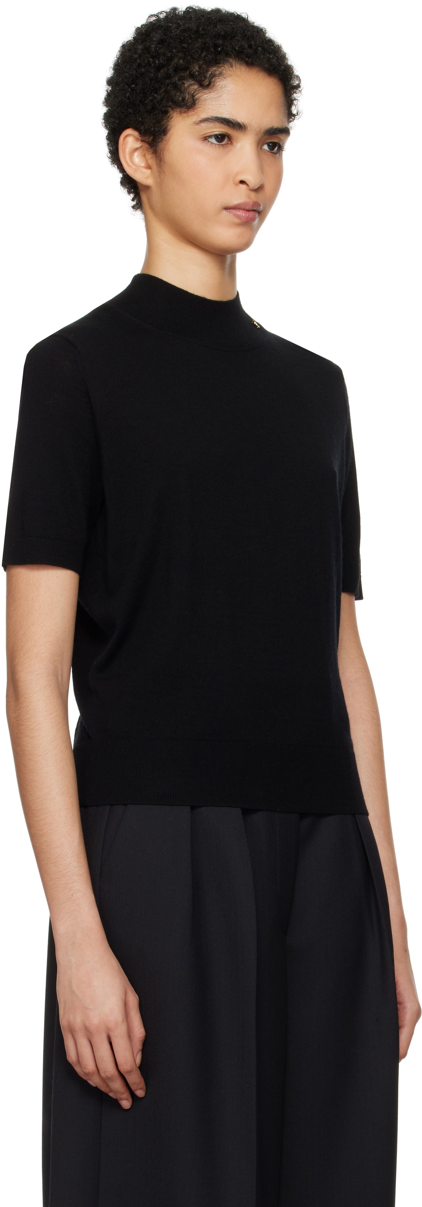 Anine Bing Women's Monique Mock Neck Sweater