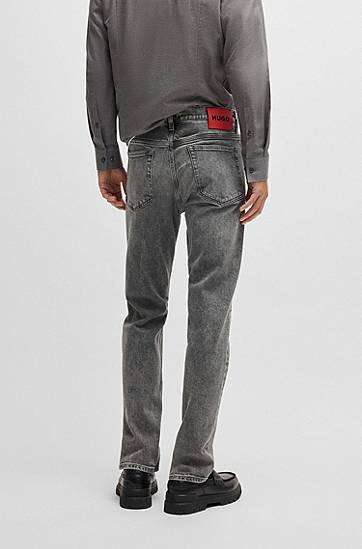 Džínsy BOSS Slim-Fit Stretch Denim Jeans Šedá | 50530600, 1