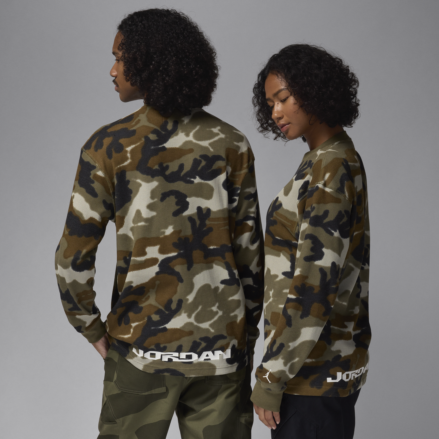 Tričko Jordan Jordan MVP Long Sleeve T-Shirt Camo Hnedá | FV7442-380, 1
