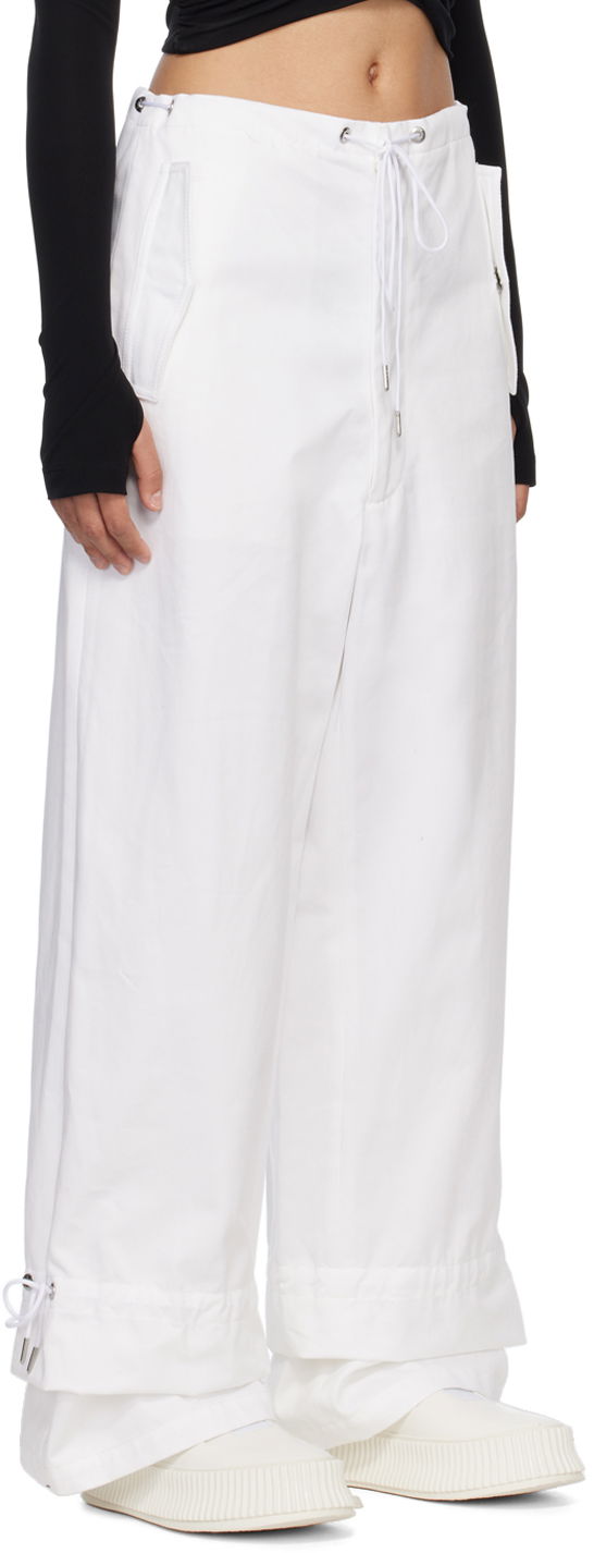 Cargo nohavice Dion Lee Dion Lee Eyelet Tie Trousers Biela | A2273R22, 1