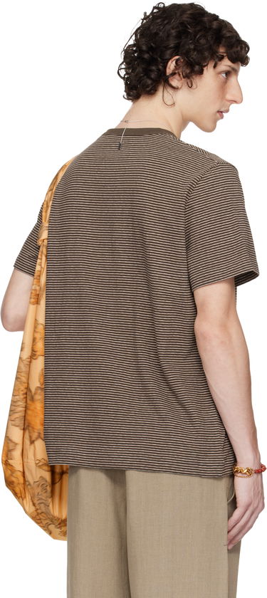 Tričko OUR LEGACY OUR LEGACY WORK SHOP Striped T-Shirt Hnedá | WS2256TM, 2