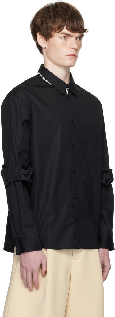 Košeľa Simone Rocha Simone Rocha Bow Sleeve Classic Shirt Biela | 5382 1025, 4