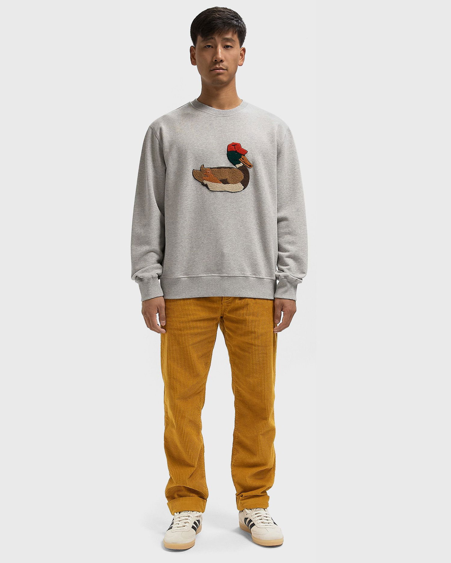 Mikina Edmmond Studios Duck Hunt Sweatshirt Šedá | 325-40-01840, 1