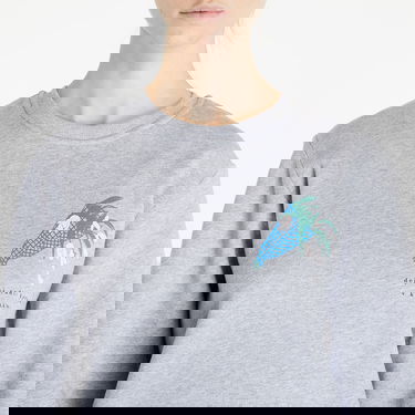 Mikina Queens Dej Mi Radši Kytku V Květináči Crewneck Šedá | QNS_042, 2