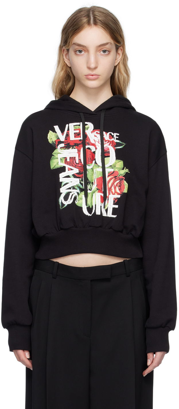 Mikina Versace Jeans Couture Graphic Hoodie Čierna | E74HAIF03ECF02F, 0