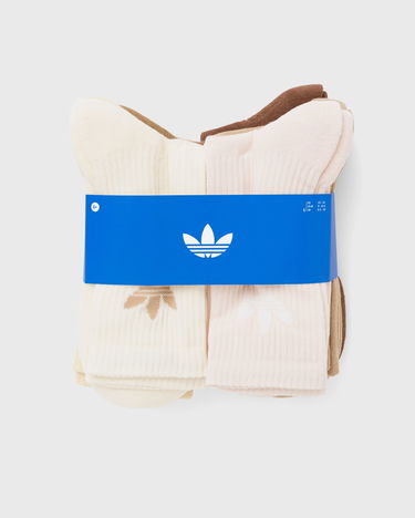 Ponožky adidas Performance Trefoil Cushion Crew Socks - 6 Pairs Hnedá | JY2678, 4