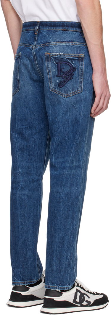 Džínsy Dolce & Gabbana Dolce&Gabbana Loose Fit Jeans Modrá | GYJDAZG8KE9, 2