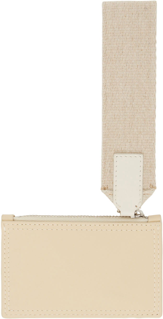 Peňaženka Jacquemus Off-White 'Le Porte Nastrinu' Card Holder Béžová | 22H226SL011-3088, 1