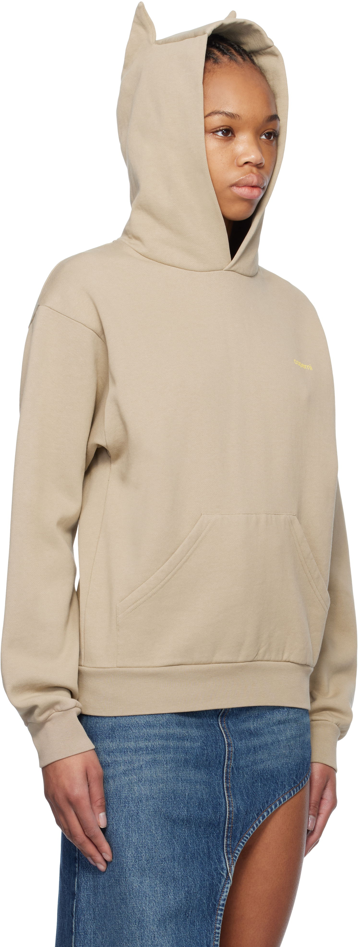 Mikina Coperni Coperni Horn Hoodie Béžová | COPJS15BISF5010, 1