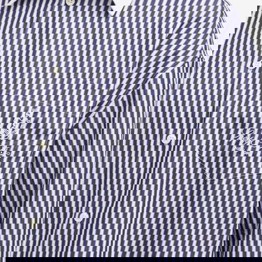 Košeľa Sporty & Rich Sporty & Rich Vendome Oversized Striped Shirt, Size Large Modrá | SI019511205ST41-WHT, 5
