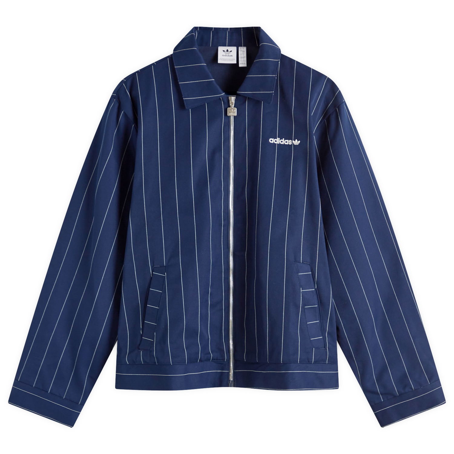 Vetrovka adidas Originals Women's Pinstripe Jacket, Size Large Modrá | JJ3477, 0