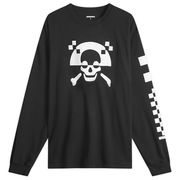 Neighborhood LS-5 Skull Print Long Sleeve T-Shirt, Size Large