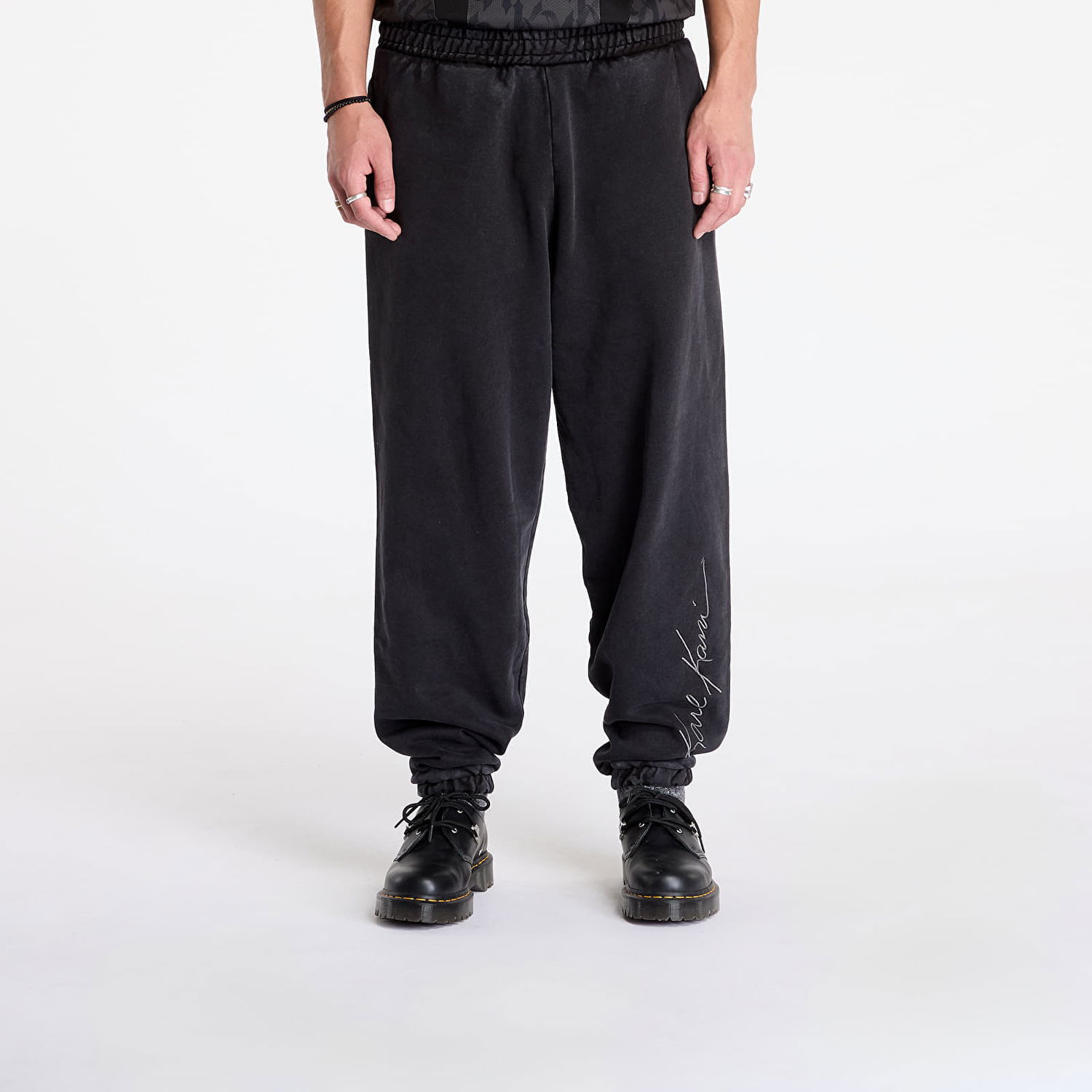 Tepláky Karl Kani Autograph Heavy Os Sweatpants Black S Čierna | 60030052, 0