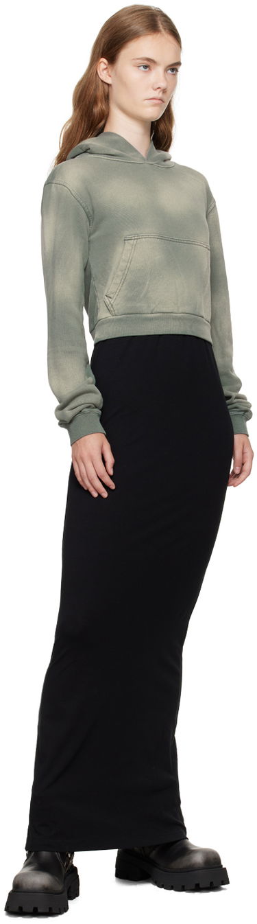 Mikina We11done We11done Layered Hoodie Dress Zelené | WD-TH2-24-838-W-KK, 3