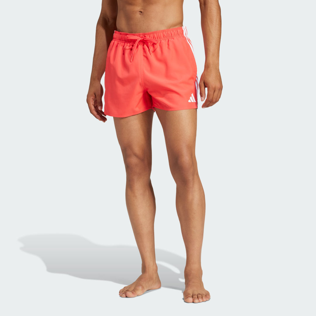 Plavky adidas Performance 3-Stripes Swim Shorts Červená | JD4233, 0