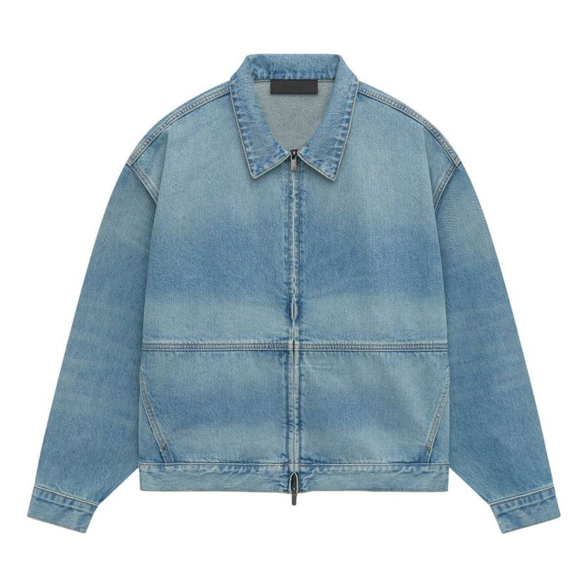 Bunda Fear of God Fear of God Essentials SS25 Trucker Denim Jacket Modrá | 202HO244270F