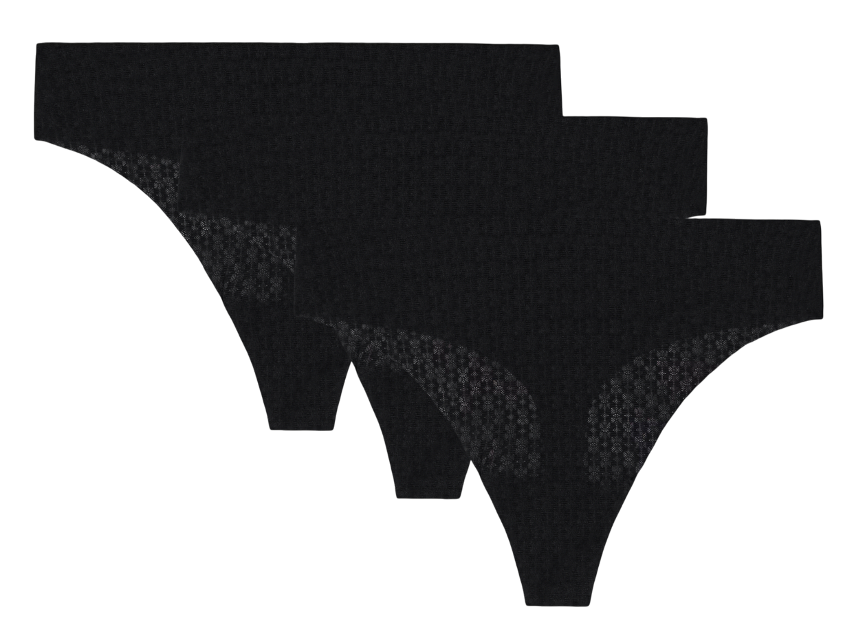 Nohavičky Under Armour SOLID Thong 3 Pack Čierna | 1390412-001, 0