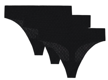 Nohavičky Under Armour SOLID Thong 3 Pack Čierna | 1390412-001, 0