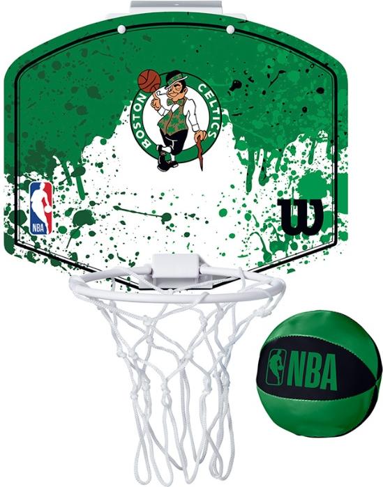 Športový doplnok Wilson Tennis NBA Boston Celtics Mini Hoop Zelené | wtb1302bo