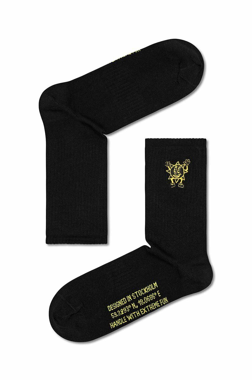 Ponožky Happy Socks Black Greetings Čierna | ATGRE14.9000, 0