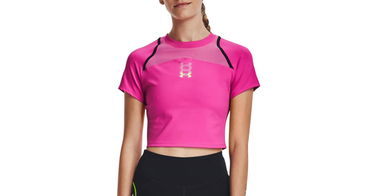 Crop Top Under Armour Run Anywhere Crop Tee Ružová | 1376816-652, 1