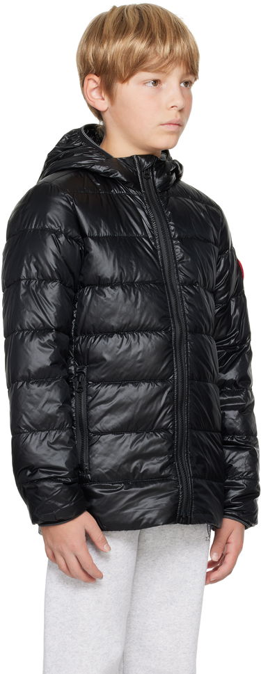 Prešívaná bunda Canada Goose Kids' Crofton Hoody Down Jacket Čierna | 5460Y, 1