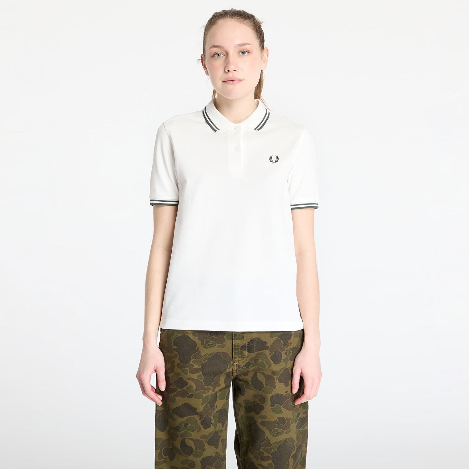 Polo tričko Fred Perry Fred Perry Twin Tipped Shirt Biela | G3600 Y73, 0