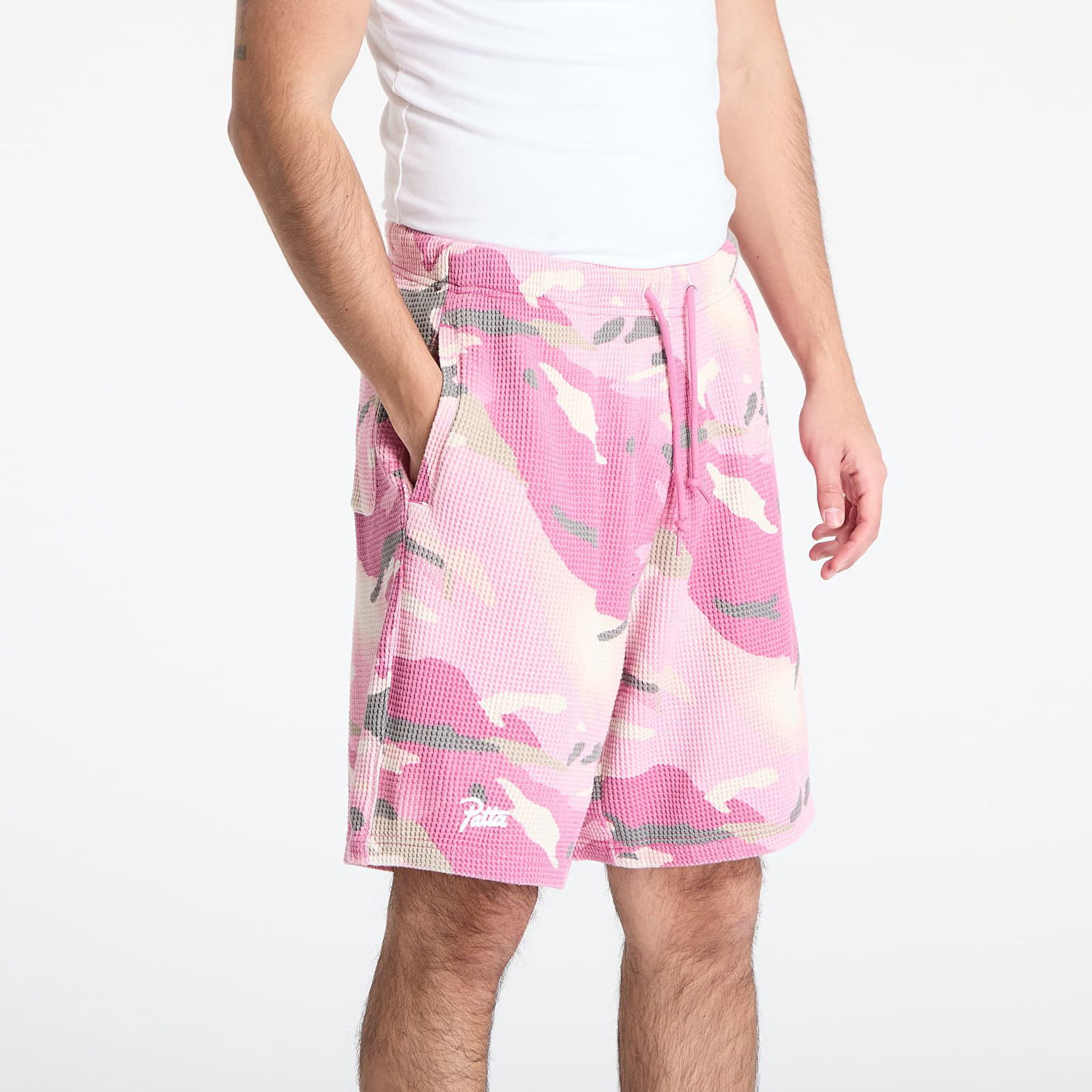 Šortky Patta Patta Cactus Flower Camo Waffle Shorts Ružová | POC-SS25-8010-332-0010-182, 1