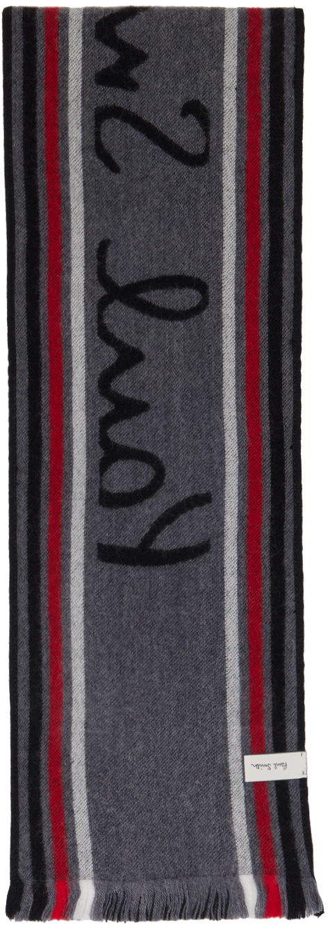 Šál Paul Smith Paul Smith Manchester United Edition Knit Scarf Čierna | M1A-150G-LMANU-79-0, 1