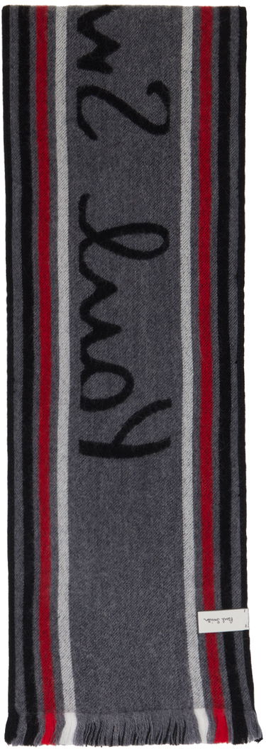 Šál Paul Smith Paul Smith Manchester United Edition Knit Scarf Čierna | M1A-150G-LMANU-79-0, 1