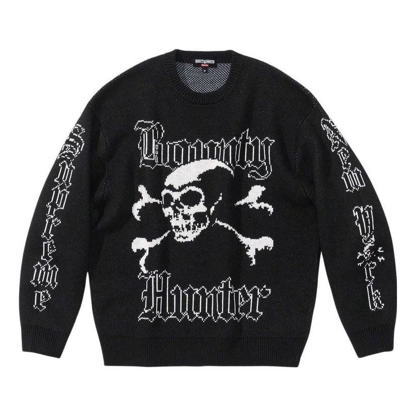 Sveter Supreme Supreme x Bounty Hunter Skull Knit Sweater Čierna | SUP-FW23-112