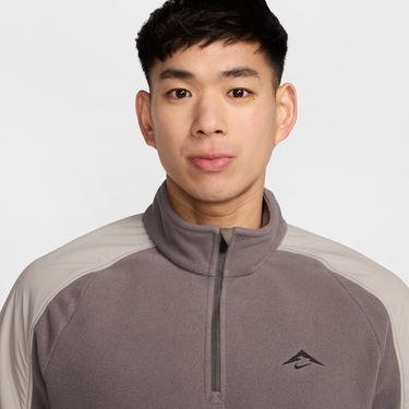 Sveter Nike Nike Trail Polartec® Fleece Running 1/4 Zip Top Hnedá | FV9962-289, 2
