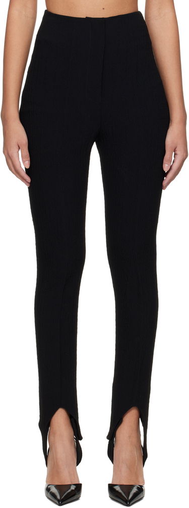 Nohavice Nanushka Nanushka Savita Seersucker Stirrup Trousers Čierna | NW25RSPA20199, 0