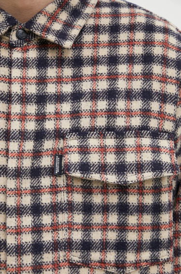 Košeľa BILLIONAIRE BOYS CLUB Men's Regular Fit Embroidered Checked Shirt Modrá | B24429, 3