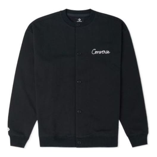 Sveter Converse Chain Stitch Elevated Cardigan Pullover Čierna | 10024582-A01