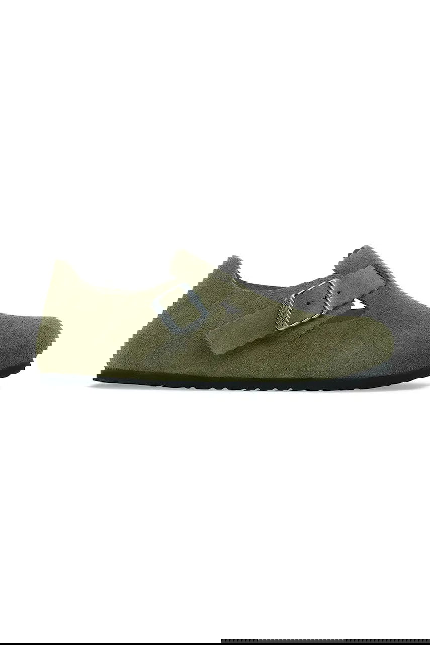 Tenisky a topánky Birkenstock Birkenstock London Suede Flat Shoes Zelené | 1030829., 0
