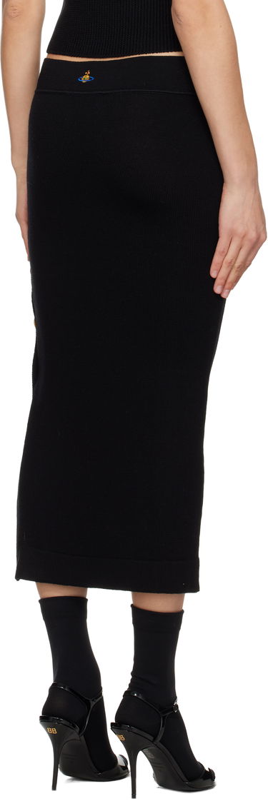 Sukňa Vivienne Westwood Pamela Rib Knit Buttoned Midi Skirt Čierna | 1802001F-Y002M-, 2