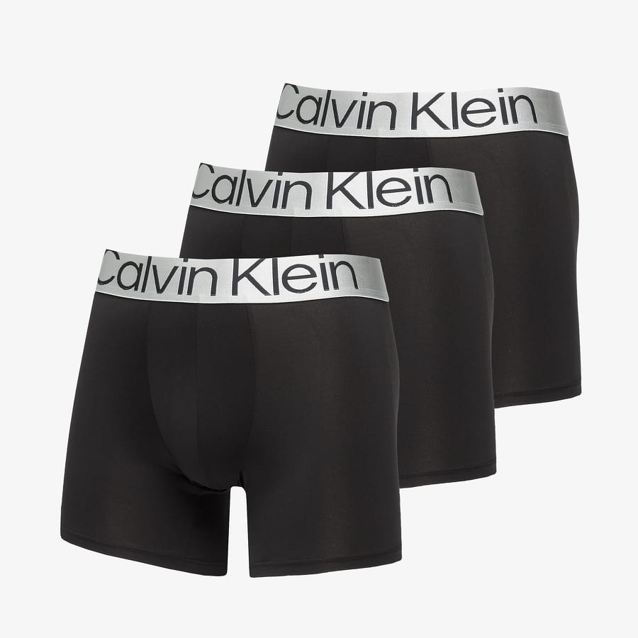 Boxerky CALVIN KLEIN Reconsidered Steel Microfiber Boxer Brief 3 Pack Čierna | NB3075A 7V1, 0