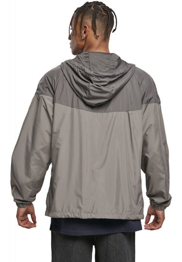 Vetrovka Urban Classics Two Tone Hooded Windbreaker Jacket Šedá | TB2107-02941, 7