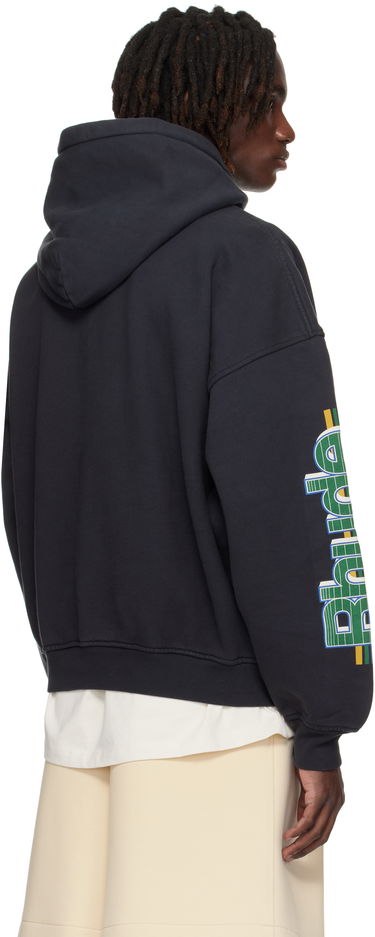Mikina Rhude Rhude Roadway Racing Hoodie Čierna | RHPF25HO08012, 2