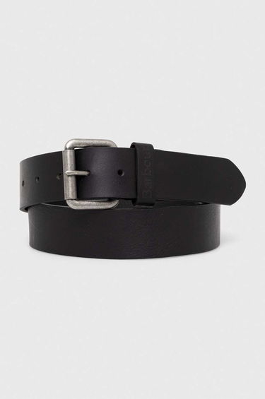 Opasok Barbour Leather Belt Čierna | MAC0111, 0