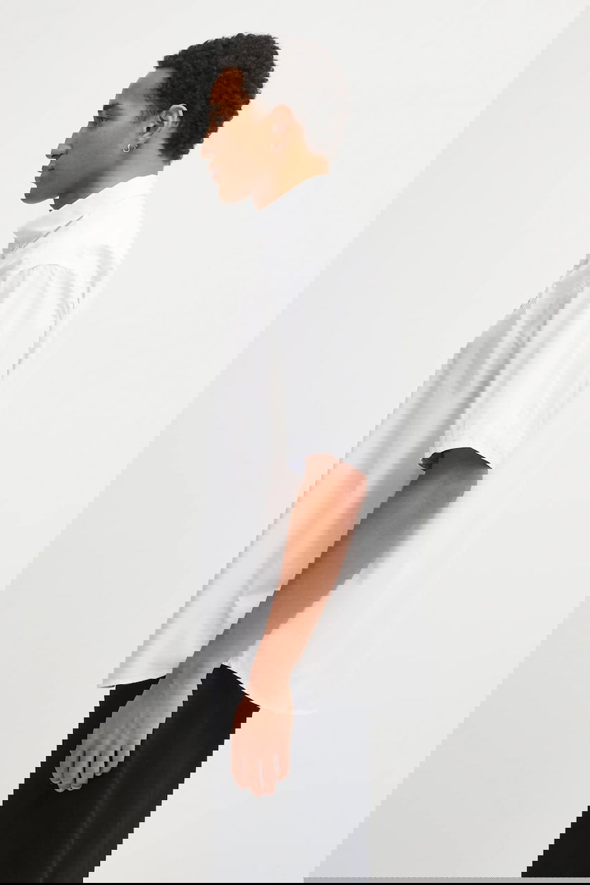 Košeľa AAPE by A Bathing Ape Short-Sleeved Regular Fit Button-Down Cotton Shirt AAPE Now Biela | AAPSRM8518XAO, 1