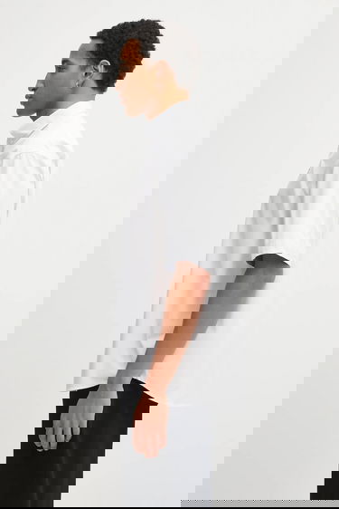 Košeľa AAPE by A Bathing Ape Short-Sleeved Regular Fit Button-Down Cotton Shirt AAPE Now Biela | AAPSRM8518XAO, 1