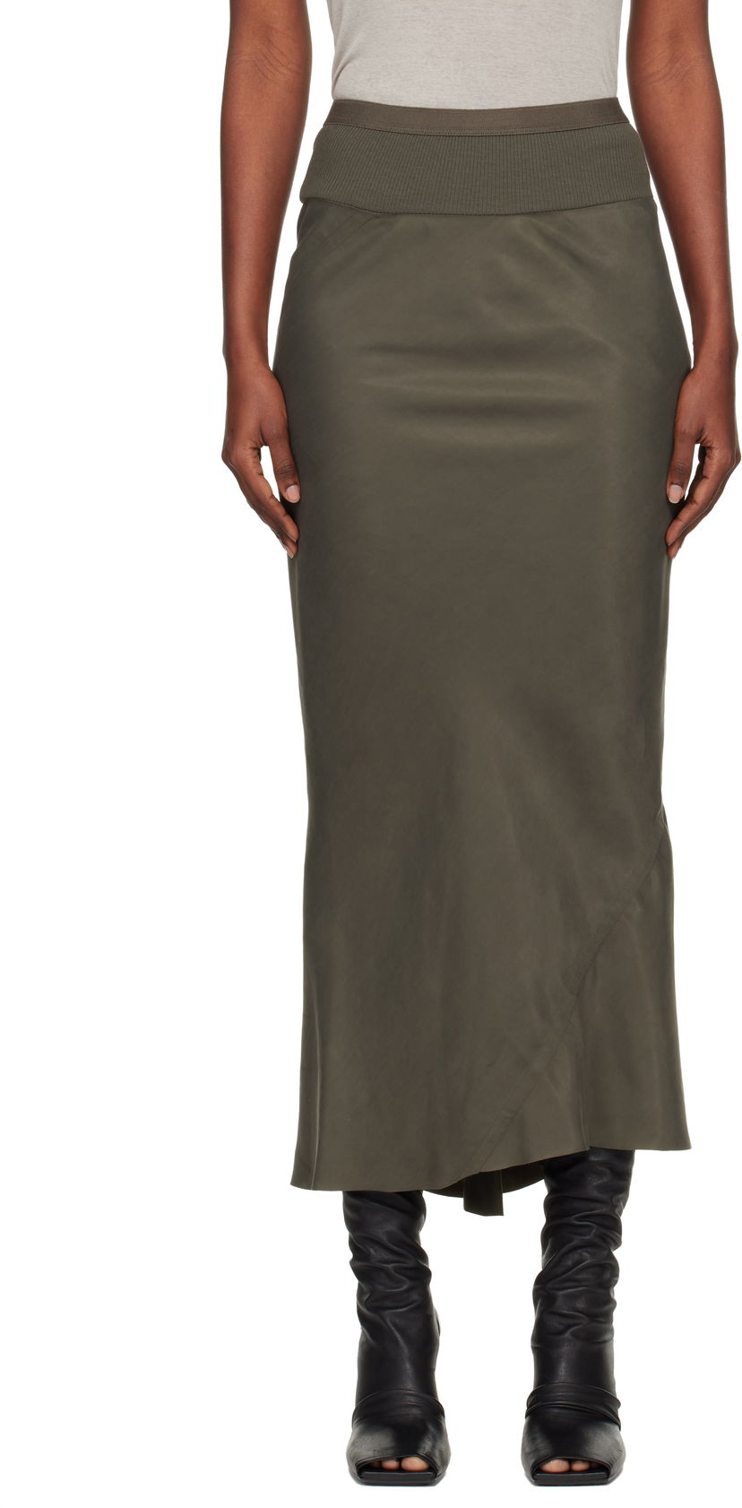 Sukňa Rick Owens Concordians Calf Bias Midi Skirt Zelené | RP02E4334 HSCH