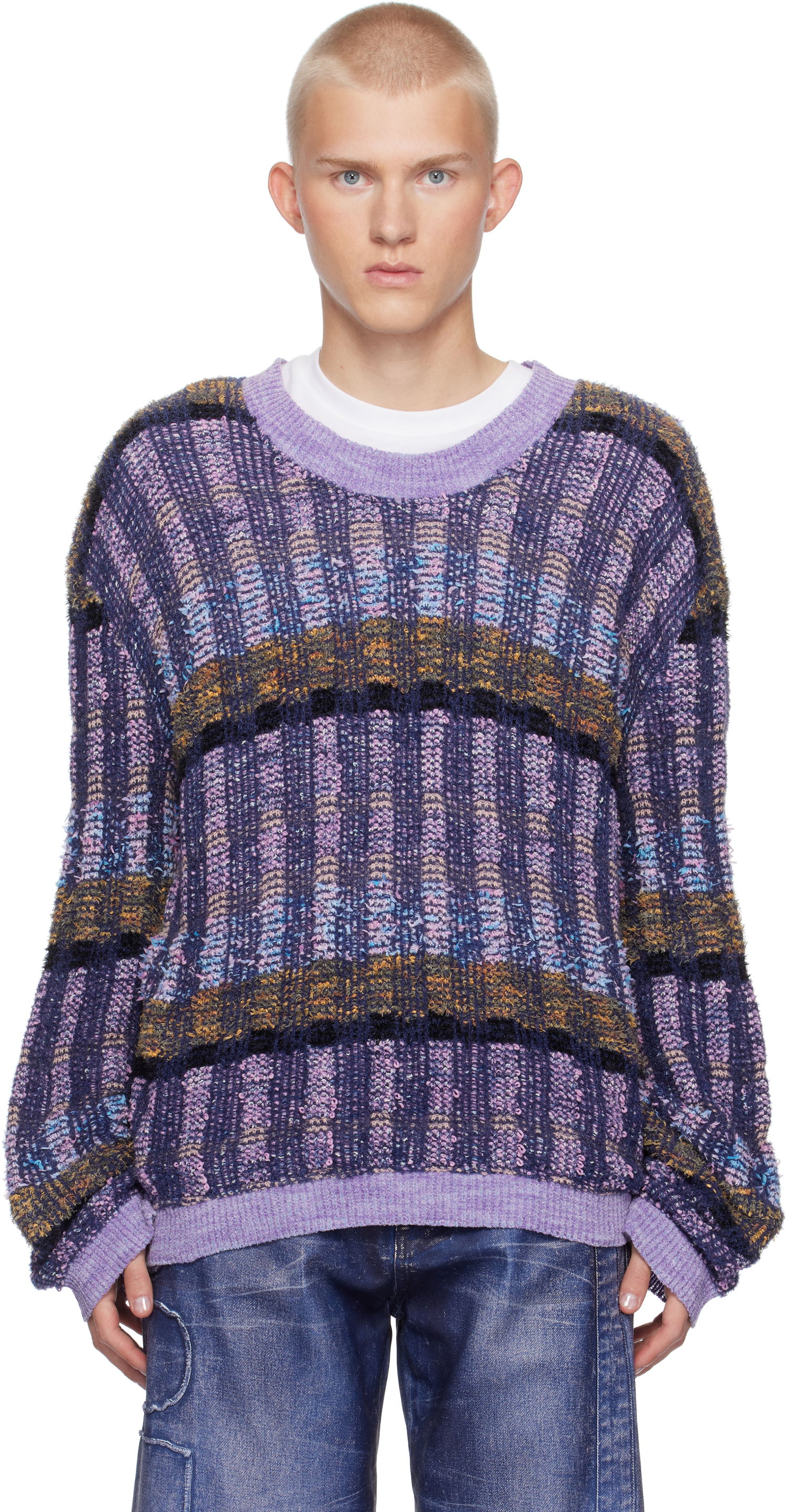 Sveter Collina Strada Collina Strada Vitelli Edition Knit Sweater Fialová | XXV3279, 0