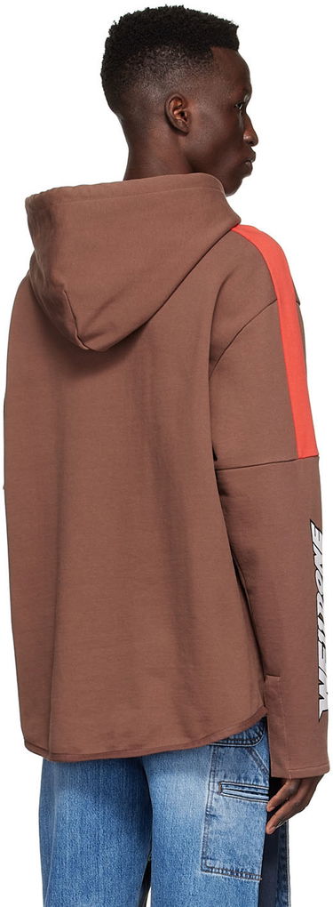 Mikina We11done We11done Cotton Hoodie Hnedá | WD-TH1-22-556-U-BR, 2