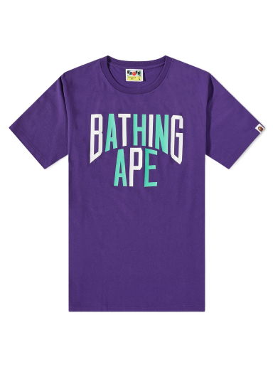 Tričko BAPE Colours Nyc Logo T-Shirt Purple Fialová | 001TEJ301020M-PPL