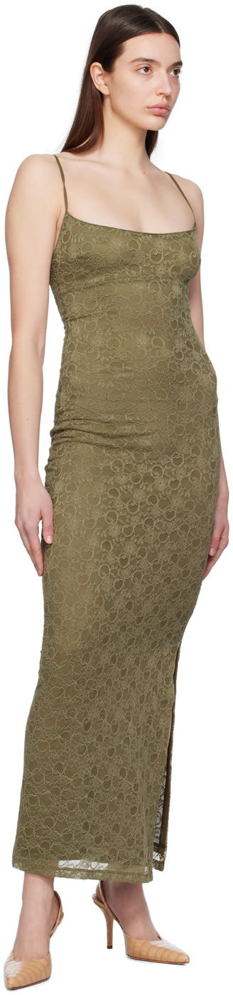 Šaty Miaou Miaou Thais Lace Maxi Dress Zelené | 5019SLHUN, 3