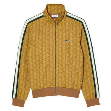 Mikina Lacoste Paris Jacquard Monogram Zipped Sweatshirt Oranžová | SH1368-00-QIB, 1